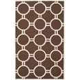 thumbnail image 2 of SAFAVIEH Cambridge Joss Geometric Circles Wool Area Rug, Dark Brown/Ivory, 6' x 9', 2 of 7