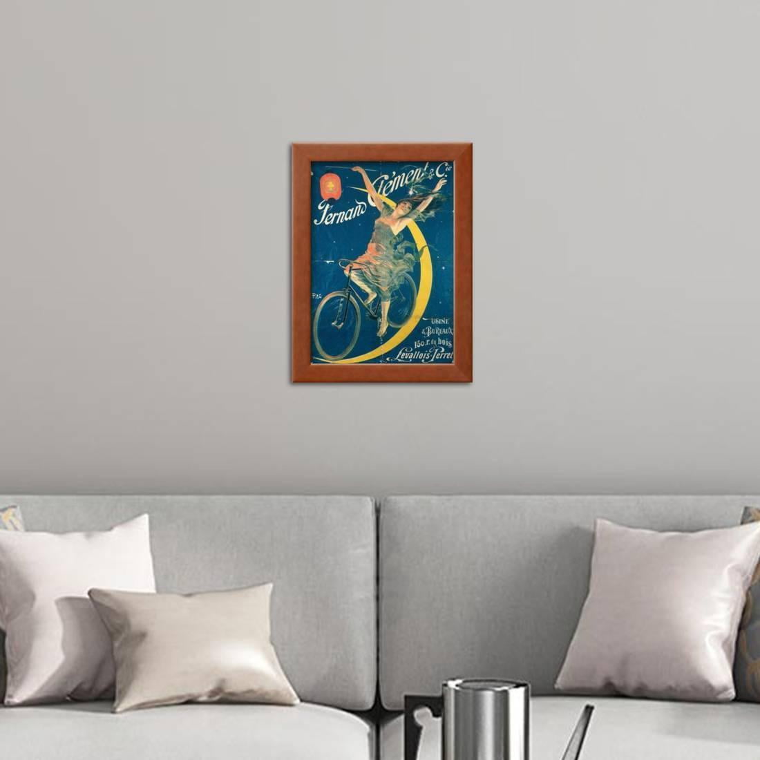 Fernand Clement Bicycle Label Advertisement Art Poster Print