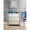 Silver + Glass + Mirror + Synthetic Wood+2, variant on Noralie Glam Mirrored Console Table with Faux Diamonds Inlay 2 Door Storage Cabinet Mirrored Tapered Legs 4mm Tempered Glass
