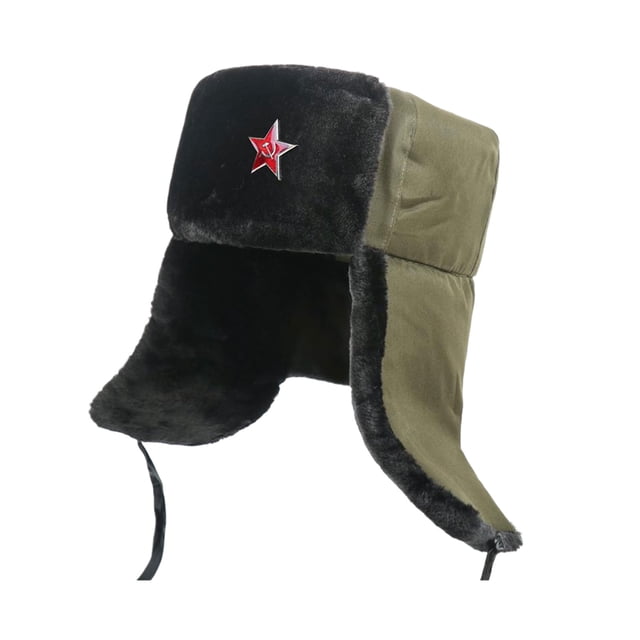 Qarigey Gorro de invierno cálido negro, gorros con orejas, regalo para entusiastas del aire libre, gorro de invierno para hombre, sombrero de Sombreros tipo+2