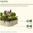 thumbnail image 6 of Vego Garden Raised Gardening Bed Kits 11" Tall 6 in 1 3.5ftx5ft Modular Metal Planter Modern Gray, 6 of 8