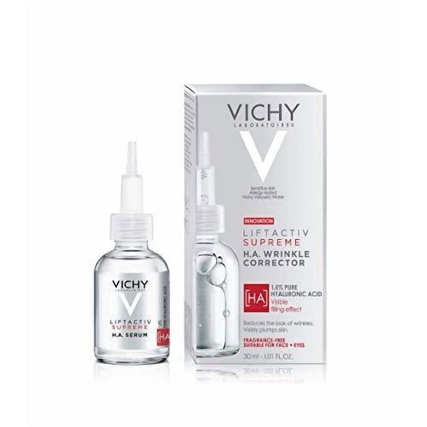 Vichy Liftactiv 1.5% Pure Hyaluronic Acid and Vitamin C Serum, Wrinkle Filler, Face Moisturizer for Women, Anti Aging Serum for Face and Eyes, Hypoallergenic, Fragrance-Free, 30 ml.