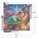 thumbnail image 2 of Pintura de diamante 5D DIY Kit de princesa de taladro redondo completo arte de decoración del hogar 40x40cm, 2 of 9