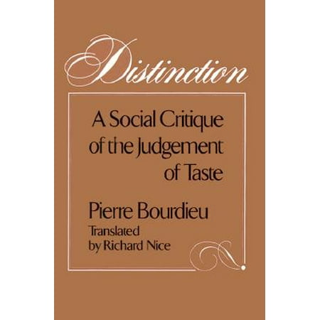 ISBN 9780674212770 product image for Distinction : A Social Critique of the Judgement of Taste | upcitemdb.com