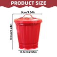 thumbnail image 3 of Sunxin Desktop Ornament Cute Trash Can Creative with Lid Living Room Bedroom Table Trash Can Storage Can Flower Pot, 1X Mini Trash Can, 3 of 8