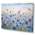 thumbnail image 2 of Designart "Divine Cornflowers In Bloom III" Flower Field Canvas Art Print, 2 of 7