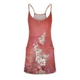 thumbnail image 5 of Womens Summer Sleeveless Mini Dress V Neck Spaghetti Strap Sundress Athletic Short Dress with Pockets, 5 of 5