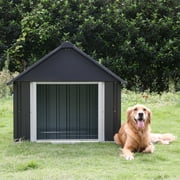 Walnest Large Dog House(38") for Dog Outdoor Indoor Waterproof Dog House Kneel Weather & Water Resistant Pet Kennel