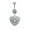 SilverA, variant on 1PC Heart Shaped Navel Ring Belly Ring Bell Button Ring Lightweight Body Jewelry-SilverC