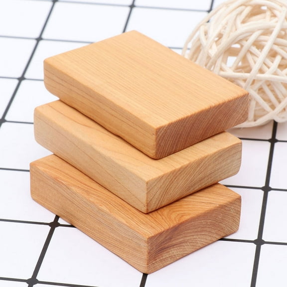 ORDDIART 2Pcs Wooden Block Unfinished Wood Blocks for Craft DIY Painting Carving Art Projects
