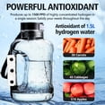 thumbnail image 3 of Hydrogen Water Bottle 50oz 1.5L Large Capacity Hydrogen Water Bottle Generator, shatterproof, Suitable for Gym, Playground and Outdoor scenarios, Hydrogen Concentration up to 1600ppb ((Grey/1500ml)), 3 of 8