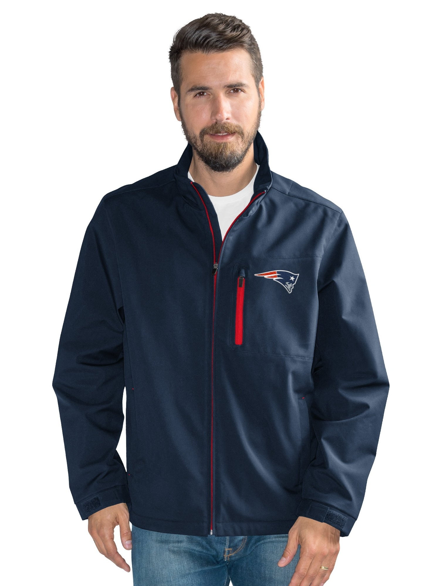 New England Patriots Men's Defender Soft Shell Full Zip Jacket by G-III Sports