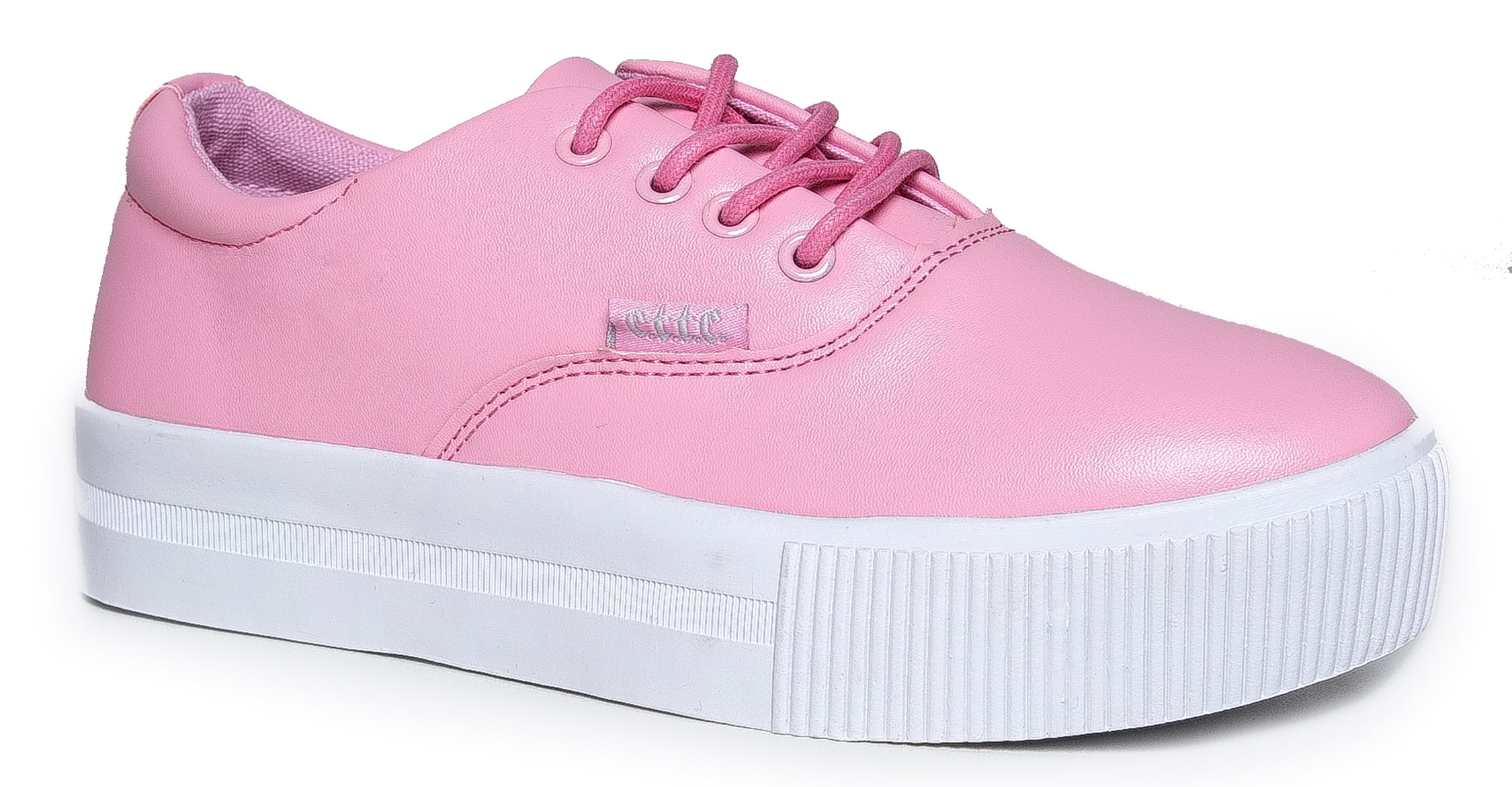 J. Adams Women's Lace Up Vegan Leather 