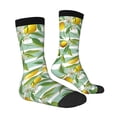 thumbnail image 2 of Goofa Lemon Printed Men's Crew Socks, Soft Durable Breathable Moisture-Wicking with Odor Control Cotton socks, 2 of 9