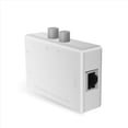 thumbnail image 4 of 2X Mini 2 Port RJ45 RJ-45 Network Network Box Switcher Dual 2 Way Port Manual Sharing Switch Adapter HUB,2 * 2 Port Network Switch,white, 4 of 8