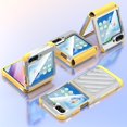 thumbnail image 3 of KOMI Designed for Galaxy Z Flip 5 Case with Hinge Protection,Samsung Flip 5 Heavy Duty Shockproof Full Body Protective Phone Case Cover for Z Flip 5 5G(2023)-Silver, 3 of 5