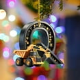 thumbnail image 5 of Luoshdecor 26 Construction Truck Letters Christmas Tree Decoration Pendant,Acrylic DIY Hanging Christmas Ornaments, Indoor Letter Hanging for Fireplace,Home Paty (Q), 5 of 6