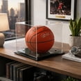 thumbnail image 3 of OnDisplay Deluxe Acrylic UV-Protected Basketball/Soccer Ball Display Case, 3 of 7
