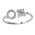 thumbnail image 5 of Minnieouse Anillo abierto con letras mayúsculas de cobre, anillos seguros reutilizables para compras, joyería de maquillaje ornamental, regalo de Type3 NO3 Minnieouse AP0276-15, 5 of 5