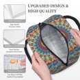 thumbnail image 3 of Pofeuu Round Mandala Print Lunch Bag for Adult Insulated Lunch Box,Leakproof Cooler Food Lunch Containers Reusable High Capacity Lunch Tote Bags-One Size, 3 of 6