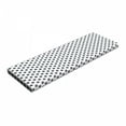 thumbnail image 1 of Retro Bench Pad, Sketchy Hand Drawn Vintage 50s 60s Points Polka Dots Zigzags, HR Foam Cushion with Decorative Fabric Cover, 45" x 15" x 2", Charcoal Grey White, by Ambesonne, 1 of 3