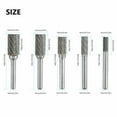 thumbnail image 3 of 5Pcs 14 Pouces Double Coupe Carbure de Tungstène Fraise Rotative Mourir Shank Bit Ensemble, 3 of 6