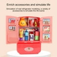thumbnail image 3 of Mini Dollhouse Fridge Miniature Dollhouse Refrigerator Mini Fridge Toy with Food Mini Toy Refrigerator Doll House Refrigerators, 3 of 3