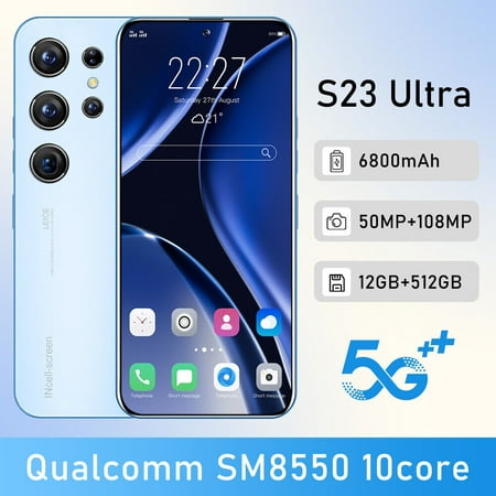 7.3inch Full Display Android 13 Mobile Phone 12GB+512GB 6800Mah Wifi GPS 10-Core