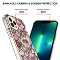 thumbnail image 4 of SaniMore for Apple iPhone 14 Pro Max Case 6.7-inch, Shockproof TPU Fashion Marble Pattern Cover for iPhone 14 Pro Max Women Men with Ring Kickstand Holder Clear Bumper Protection Cover, Fish Scales, 4 of 5