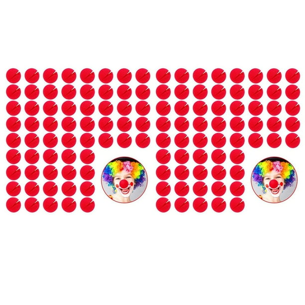 120 Piezas de Narices de Payaso Rojas Narices de Espuma de Circo para Halloween Navidad Disfraces de Fiesta
