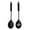 2-Black, variant on cpfk Stainless Steel Handle Silicone Kitchen Utensil Set – Heat-Resistant, Anti-Deformation, Nonstick-Safe Cooking Tools, Includes Ladle, Slotted Spoon, Turner, Mini T-Spatula