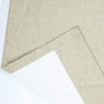 thumbnail image 4 of Grey Beige Linen Look Blackout Drape, Solid Thermal Insulated Sun Blocking Privacy Pinch Pleat Curtain for Bedroom Living Room, 84W x 96L, 1 Panel outdoor curtains, 4 of 7
