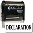 thumbnail image 1 of Large Self-Inking Declaration Stamp with Orange Ink, 1 of 4