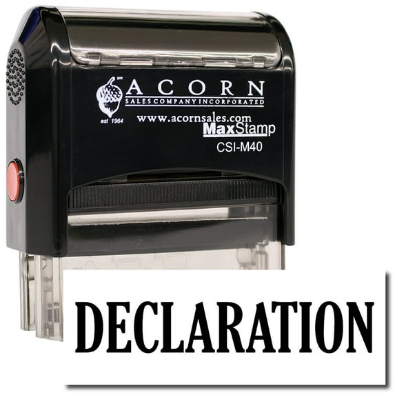 Large Self-Inking Declaration Stamp