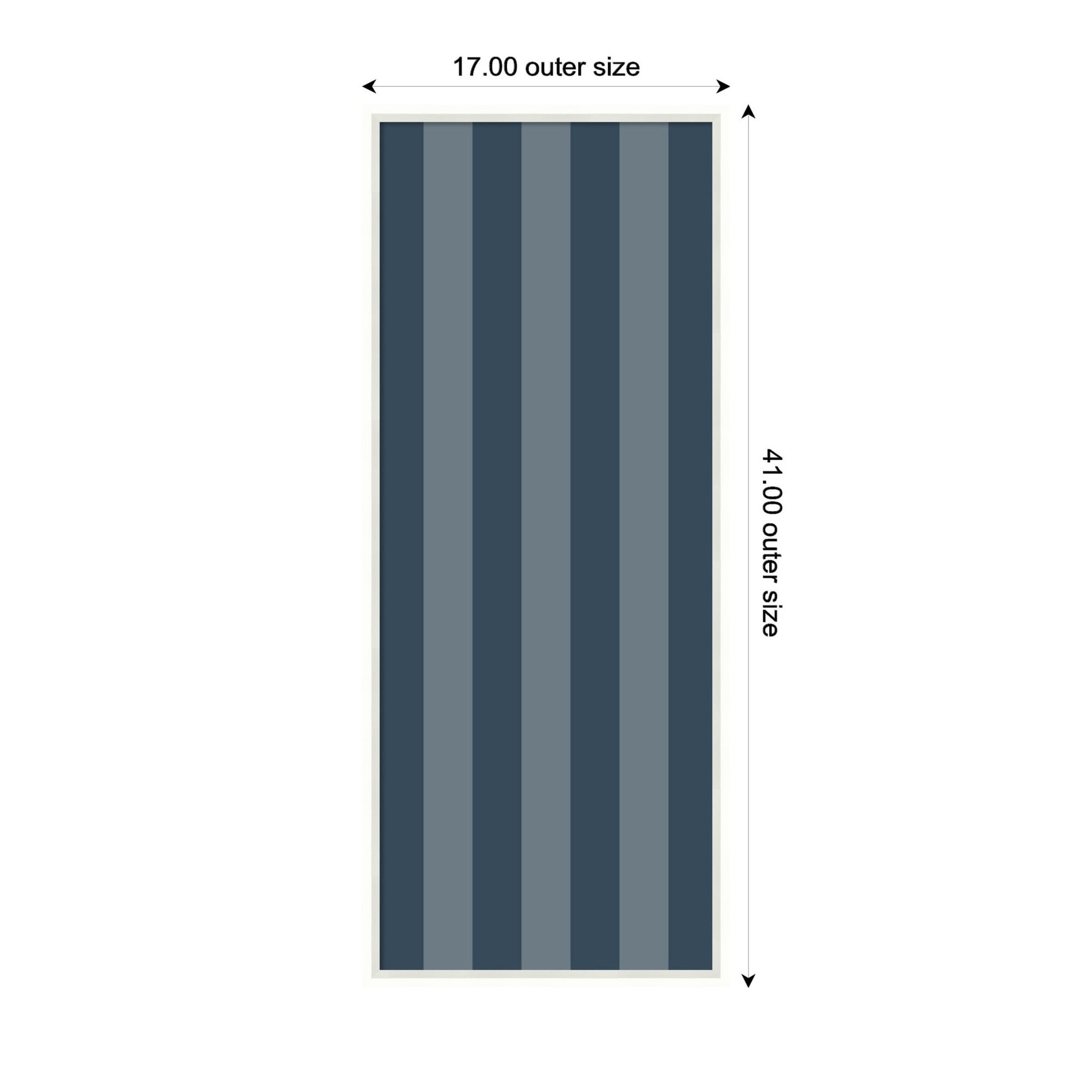 Kate and Laurel Framed Fabric Pinboard 17 x 41,  Printed Linen Modern Bulletin Board for Use as a Vision Board or Wall Organization, Lucie White Frame