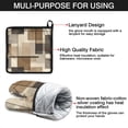 thumbnail image 7 of Brown and Grey Abstract Art Artwork Kitchen Oven Mitt and Pot Holder Sets 4 Pcs for Baking, Cooking and Grilling, Heat Resistant Up To 392 °F, 7 of 7