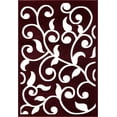 thumbnail image 1 of SUSSEXHOME Leaves Collection 5'x7' Red&White Area Rug, Extra Soft and Comfy Carpet, Area Rugs for Kitchen, Living Room Rug, Runner Rug, Indoor Rugs for Bedroom, Machine Rug for Kids Rug, Area Rug, 1 of 7