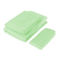 thumbnail image 3 of 3pcs Flower Pattern Towel Microfiber Bath Towel Set Towel Shower Towel Sauna Towel - , Light Green, 3 of 8