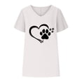 thumbnail image 4 of Otvok Short Sleeve T-Shirts for Women V-Neck Print Fashion Comfortable Female Blouses Tops, 4 of 6