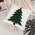 thumbnail image 5 of 5pcs Outdoor Christmas Decorations Bedroom Decor Christmas Velvet Embroidery Christmas Tree Bolster Living Room Sofa Cushion Bed Pillow Christmas Decoration Gifts, 5 of 6