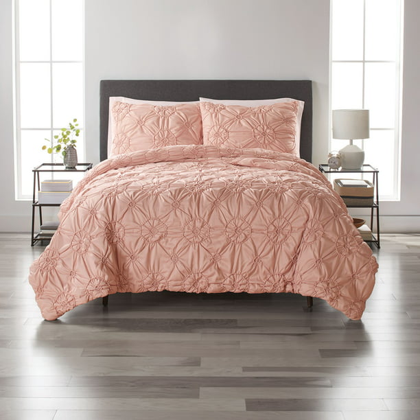 Blush Comforter Set, Blush Bedspread King Size