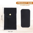 thumbnail image 2 of Uxcell 4 Pcs Bolsa de Reloj de Terciopelo, Funda de Viaje para Reloj Portátil, Bolsa de Almacenamiento Suave con Botón a Presión y Almohadilla Interior para Regalos de Hombres y Mujeres, Azul, 2 of 6