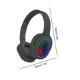 thumbnail image 3 of xjwjuw Bluetooth 5.3 Wireless Headphones, RGB Light Effect, Active Noise Reduction, HiFi Sound, Long Battery Life, Foldable Headset, Wired and Wireless Mode, Gaming and Music Headphones, 3 of 8