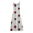 thumbnail image 5 of Lenago Robe de Bal Grande Taille Femme Mode à Bretelles Taille Mi-Haute Col en V Sans Manches à Rayures Imprimées Ajustée Plage Longue Robe Été Robes de Plage en Liquidation, 5 of 5