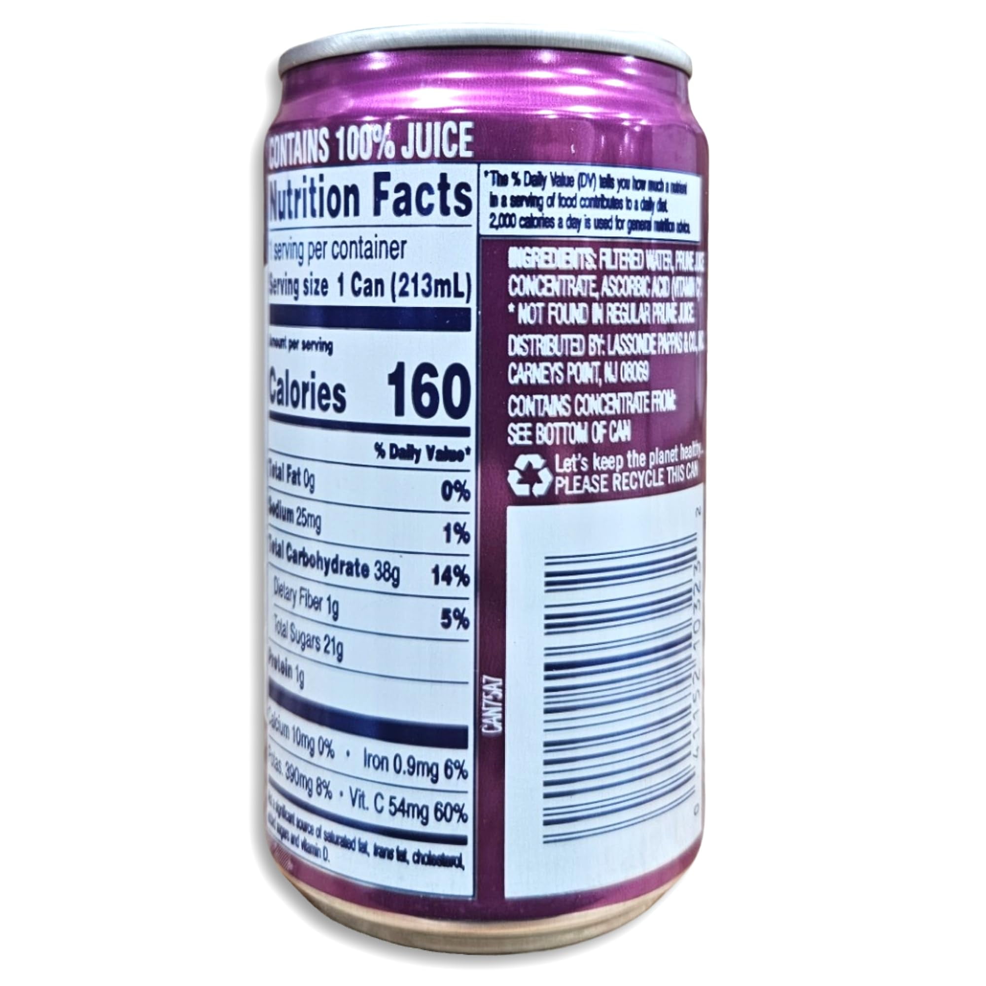 Ruby Kist 100% Prune Juice Value Pack   | 7.2 Fl Oz Can | Pack of 12
