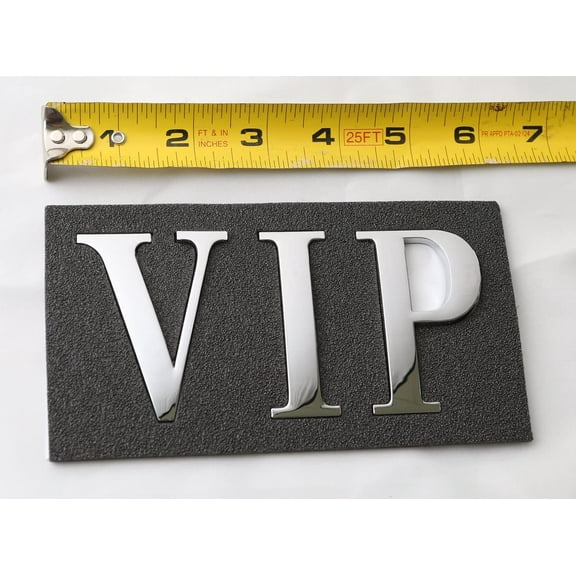 LFPartS Pemium VIP 3D Chrome Letters Emblem