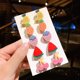 thumbnail image 4 of 10 piezas Pendientes para niños con clip para la oreja sin perforaciones Pendientes de flores lindas de princesa Joyería de pasarela de moda, 4 of 4