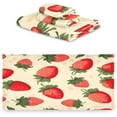thumbnail image 2 of Cute Strawberry Bath Towels Absorbent Bath Towels Set Soft Towel Set for Home Hotel Decor Gym Swim, 3 Piece Wash cloth, 2 of 7