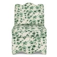 thumbnail image 3 of Floral Design Soft Cushion Armless Dining Chair Flannel Comfort Elegant Atmosphere, 3 of 9