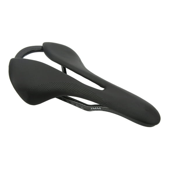 Bike Saddle, Wear Resistant Comfortable Cycling Saddle with Carbon Fiber Bow for Mountain Road Bikes